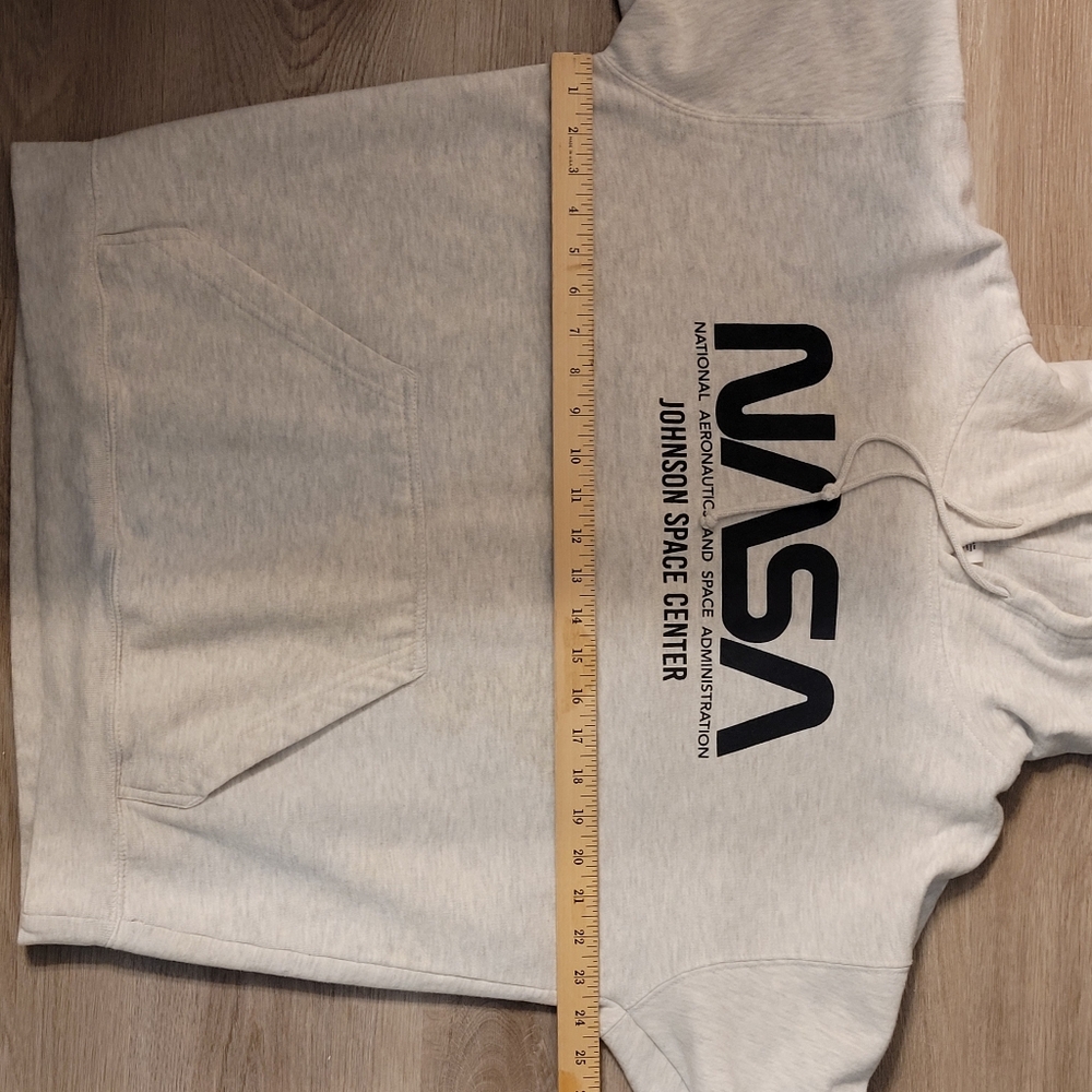 NASA Johnson Space Center Houston TX Apollo Hoodie Unisex Styling Women's XL Gra - Picture 7 of 11